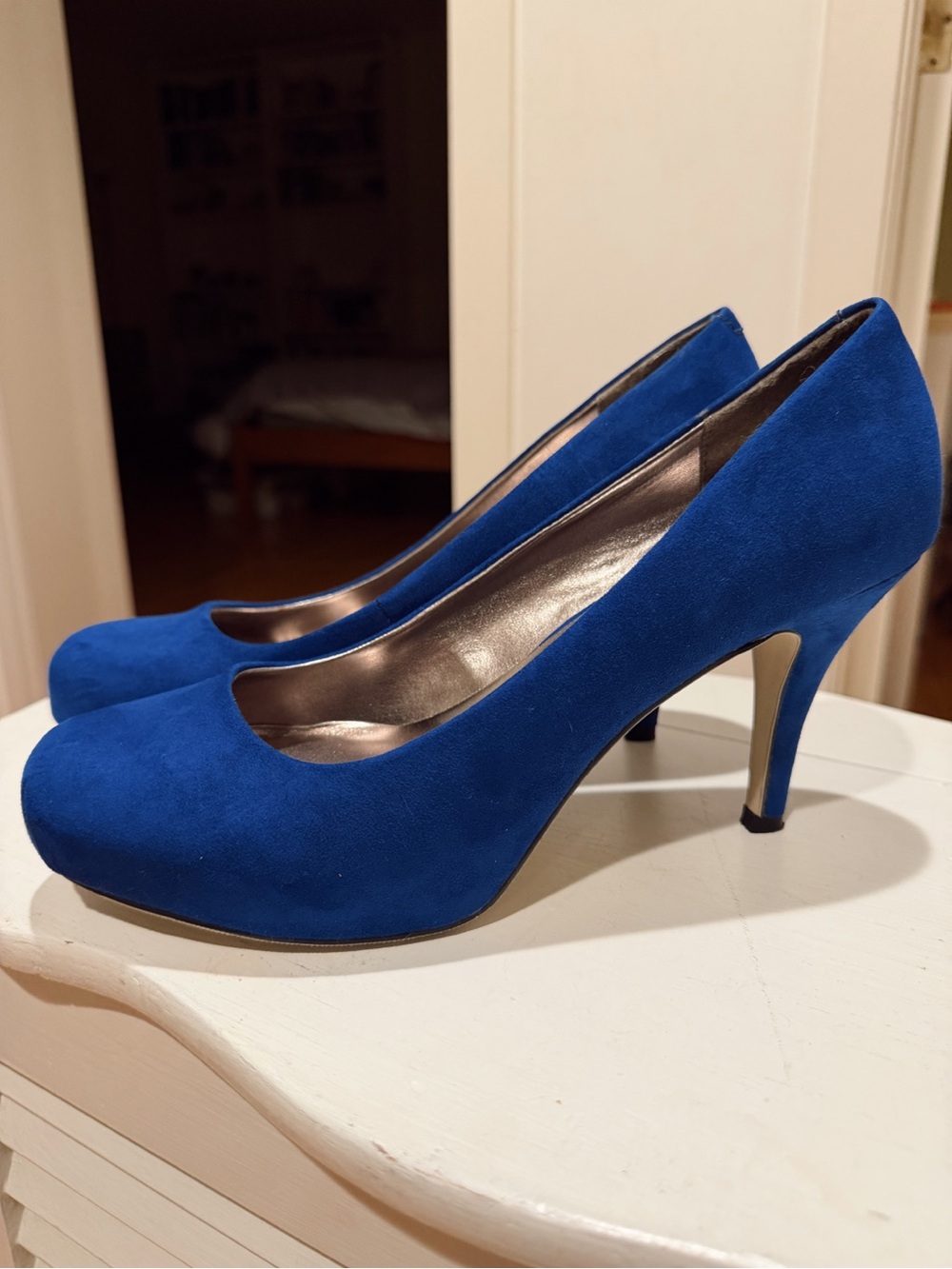 Madden Girl Royal Blue Suede Pumps